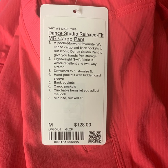 New Dance Studio Relaxed-Fit Mid-Rise Cargo Pants sz M - Picture 4 of 4